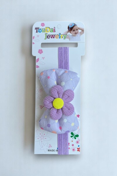 MUTENA Bandana pentru păr pentru bebeluși în stil moale, subțire, cu modele florale, cu buline - Bandana pentru păr pentru bebeluși