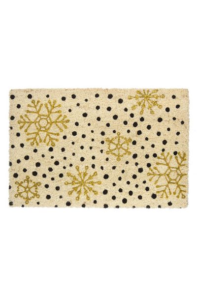 Bizzotto Entrance mat Snowflake pattern 60x40 cm