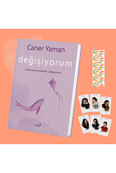 İndigo Kitap Değişiyorum - Caner Yaman / Ayraç Ve 1 Adet Edebiyat Defteri Hed...