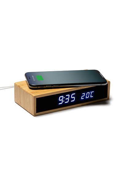 Enceladus Ceas de masă cu încărcător wireless