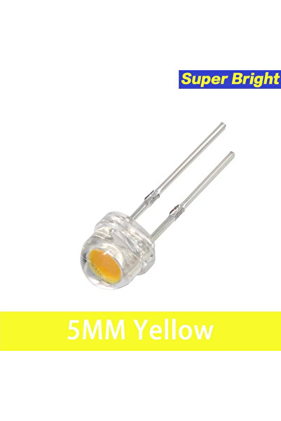 Choice3 YTDMEN 100pcs-yellow 100pcs LED Diode F5 Super Bright Straw Hat LED 5...