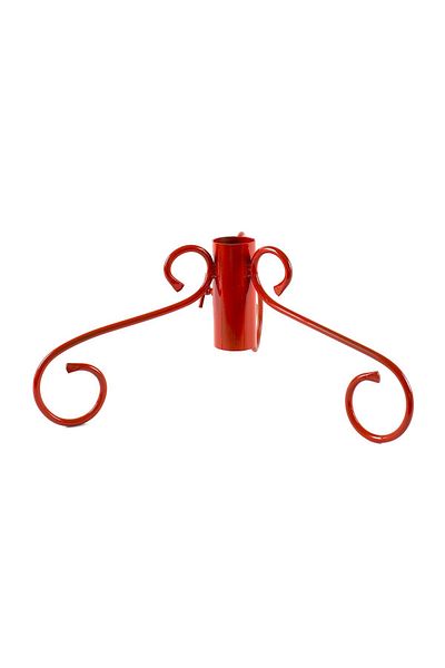 Decorer Red wrought iron Christmas tree stand 40 cm x 28 H