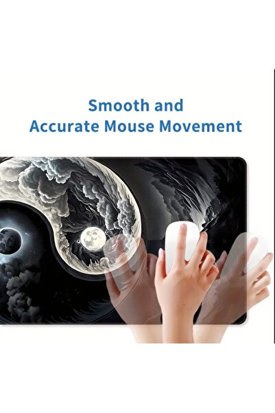 sgeteknoloji 70X30 CM EKİNOKS TEMALI KAYDIRMAZ TABAN SPEED YÜZEY OYUNCU MOUSE PAD GAMİNG