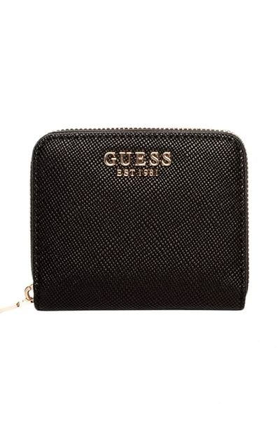 Guess Laurel Slg Small Zip Around Women's Black Wallet Swzg8500137-Bla
