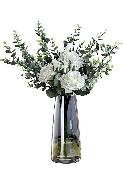 Generic Heifgott Flower Glass Vase for Decor Home Transparent Vase Handmade Modern Large Flower Vases for Ce