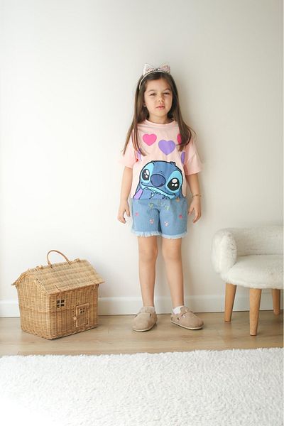 SANTRALBEBE Girl's Shorts Kuromi Printed Suit
