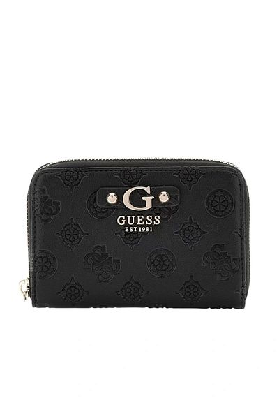 Guess Gerty Slg Medium Zip Around Women's Black Wallet Swpd9529140-Bla