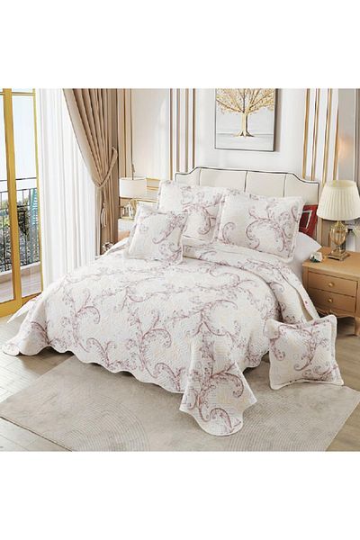 OEM Bedspread Set, 5 Pieces, 100% Cotton, Double Bed, 230×250 Cm