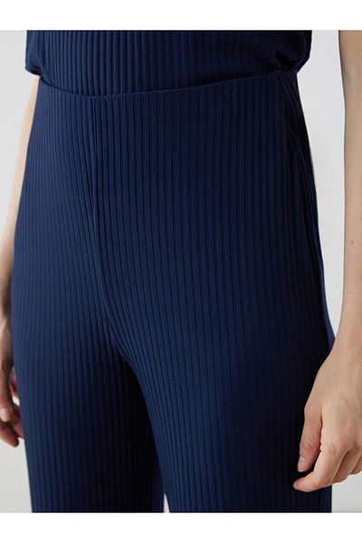 LC Waikiki Lcw Comfort Navy Blue Women's Sweatpants with Elastic Waist
