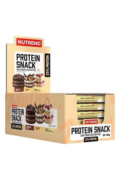 Nutrend Protein Snack, Cookies with Milk Chocolate Glaze, 30 pcs x 40g