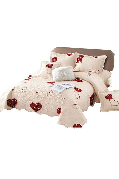 OEM Bedspread Set, 5 Pieces, 100% Cotton, Double Bed, 230×250 Cm