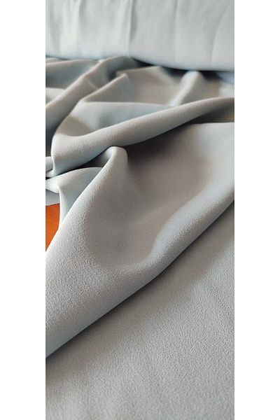 River Fabrics Crepe Fabric Blue