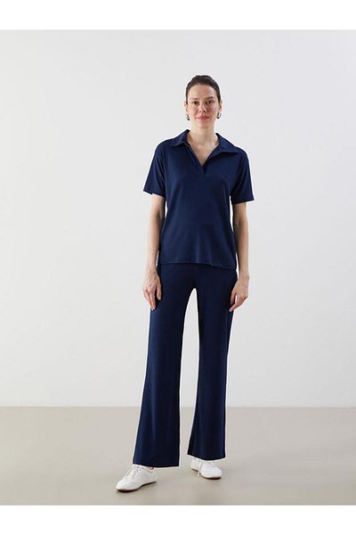 LC Waikiki Lcw Comfort Navy Blue Women's Sweatpants with Elastic Waist