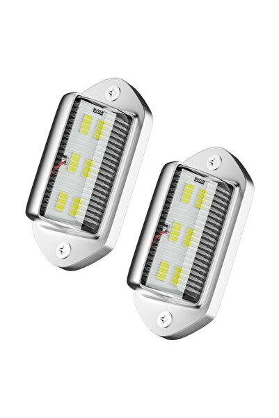 Choice سطح فضي 6000 كلفن أبيض قطعتان من ضوء لوحة ترخيص LED أبيض 12 فولت 24 فو...