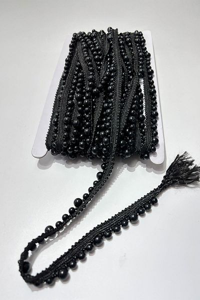 Limelia Pearl Beaded Decorative Fringe Ribbon Edge