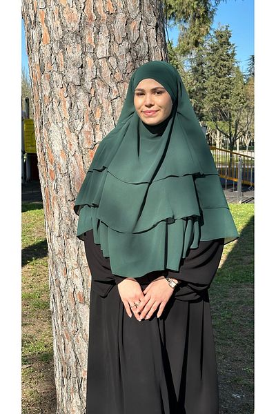 İpek Imported Chiffon Souffle Oval 3-Layer