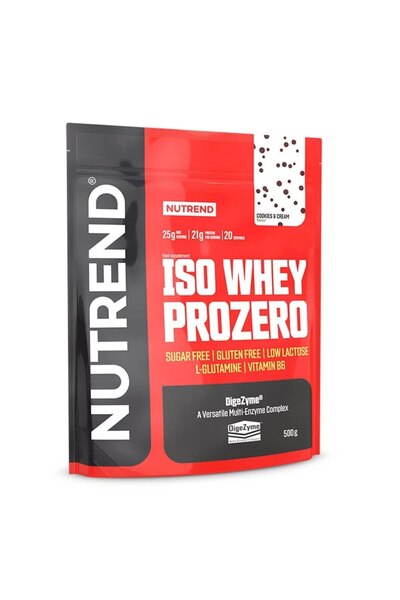 Nutrend Iso Whey Prozero, Nutrend, aromă de cremă de biscuiți, 500g