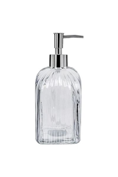 BREZIUM Liquid soap dispenser, transparent glass, BREZIUM