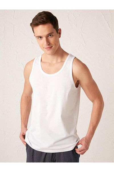 LC Waikiki Ανδρικό εσώρουχο U Neck Basic βαμβακερό 2 τεμαχίων (S1)