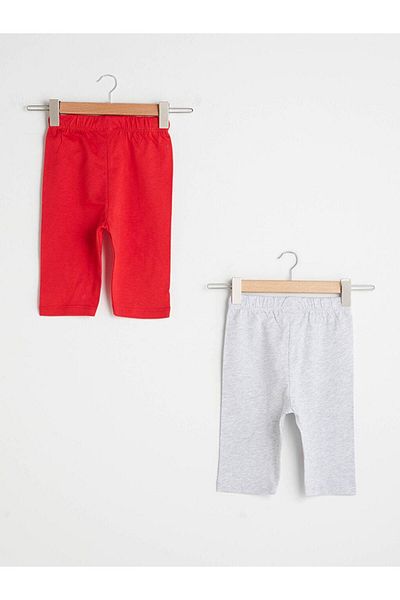 LC Waikiki Lcw Baby Buy Elastic Cotton Baby Girl Pajama Bottom 2-Pack (S1)