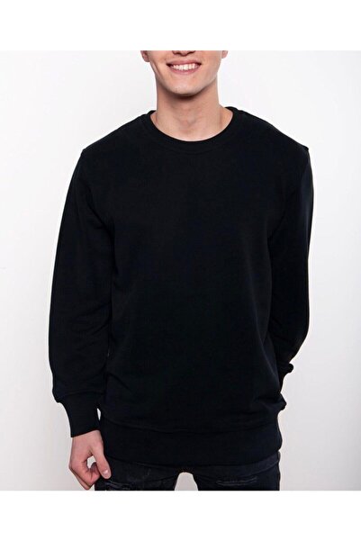 WellWay Crna muška majica sa efektom kiseline Oversize kroj