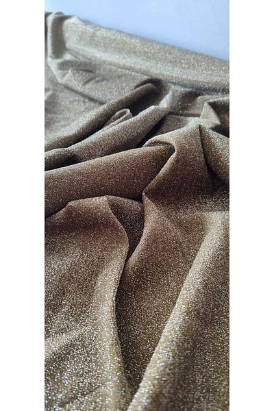 River Fabrics Lycra Glitter Knitted Fabric Khaki