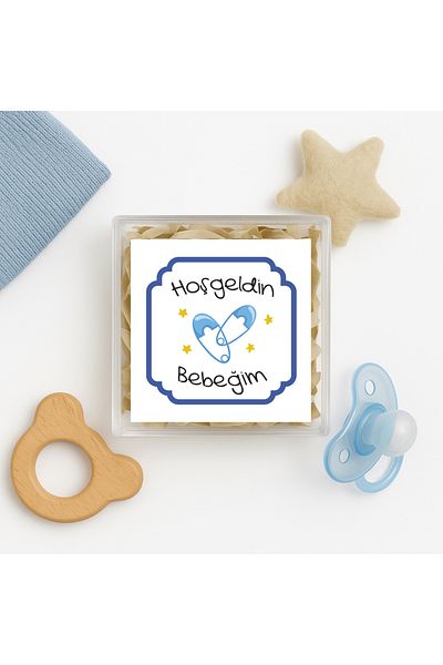 reprodesign 15 Pieces Baby Themed Welcome Sticker - 4.5 cm Model-8