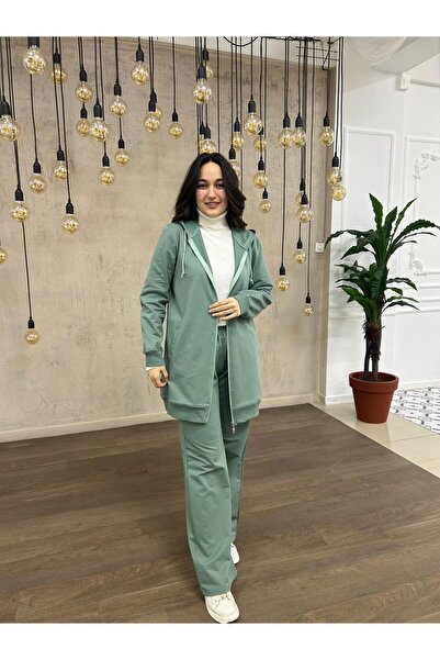 Butik طقم رياضي Alerva للمحجبات، مع رباط مزين بالأحجار