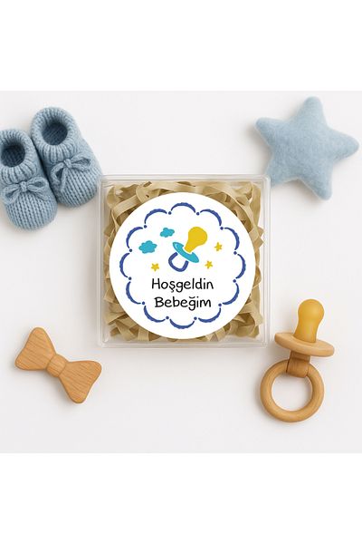 reprodesign 24 Pieces 4 cm Baby Themed Welcome Sticker - Model-2