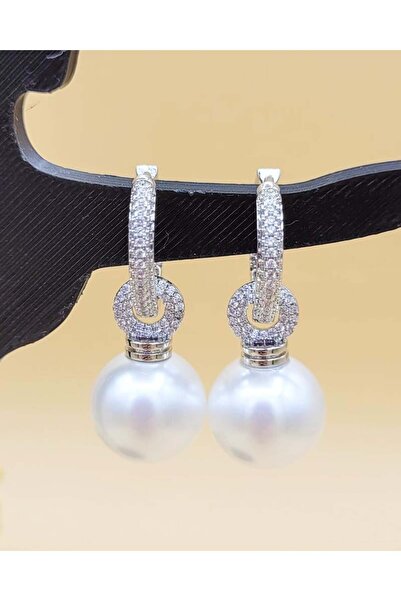 Nevoka Zirkon Taşlı İncili Abiye Küpe