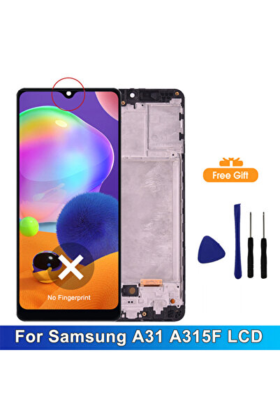 AUMOOK TFT With Frame 6.4" Super AMOLED For SAMSUNG GALAXY A31 A315 LCD Displ...