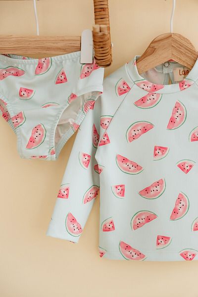 Lollie Baby&Kids Uv Protection Swimsuit Baby & Kids - Watermelon Patterned