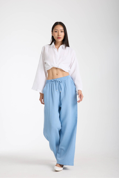 kaphone 10 Women's Muslin Palazzo Pants