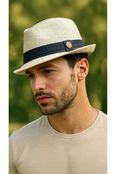 LAGRANZE Summer Straw Premium Jackson Fedora Men's Hat