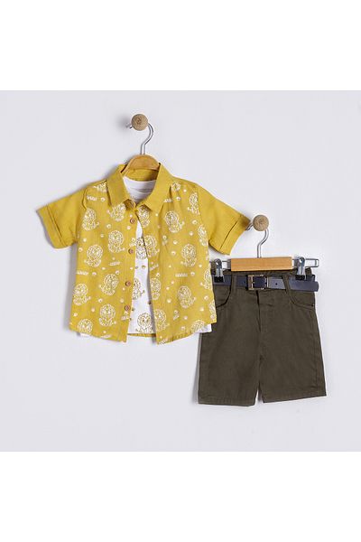 Bulut Baby Baby Boy-Child Summer, Holiday Shirt-T-Shirt-Shorts Set