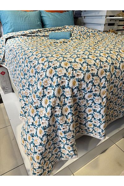 ŞENER HOME Daisy Patterned Sheet Elastic Single Pique Set