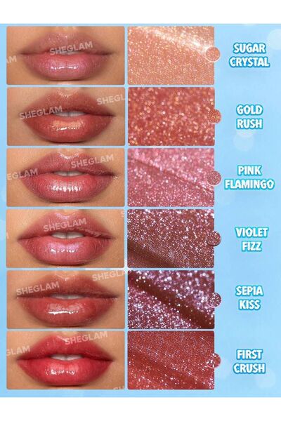 SHEGLAM Pout-Perfect Shimmer Lip Plumper-First Crush 2g.