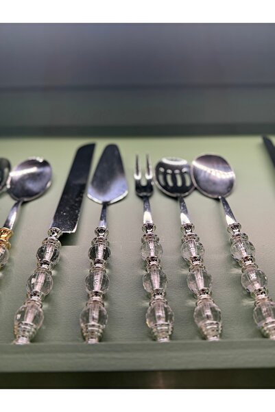 hediye Esterhomedecor 5-Piece Bead Model Serving Spoon Set