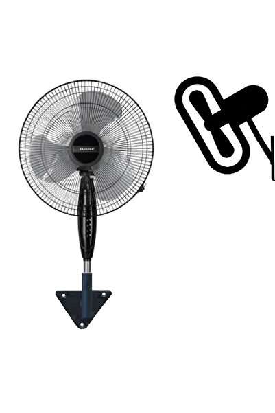 Depolife Duvar Montajlı Hava Vantilatörü 3 Kademe Hız Ayarlı Hava Pervanesi Sağ Sol Salınım