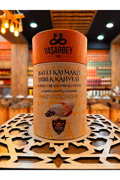 Yaşarbey Mardin Özel Ballı Kaymaklı Dibek Kahvesi 400 gr [hediyelik Kutu]