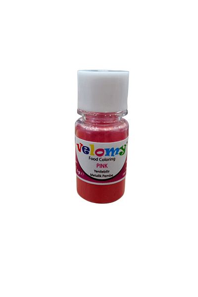 velomy Pink Metallic Food Coloring Chocolate Coloring 4 Gr