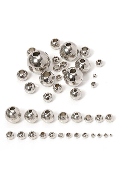 Choice4 2mm x hole1mm Steel color 100pcs Gold Color Stainless Steel Spacer Be...