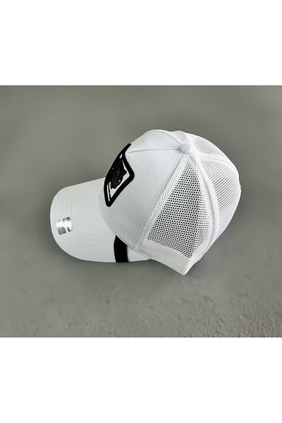 ZERAMİNE Animal Figured Hat Unisex Adjustable Back White