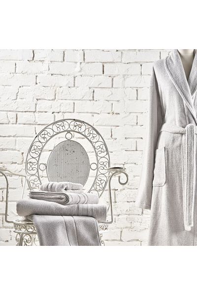 Linens 85X150 cm Gray Soft Cotton Bath Towel