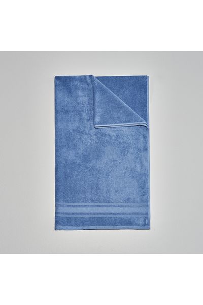 Linens 85X150 cm Soft Cotton Bath Towel - Dark Blue