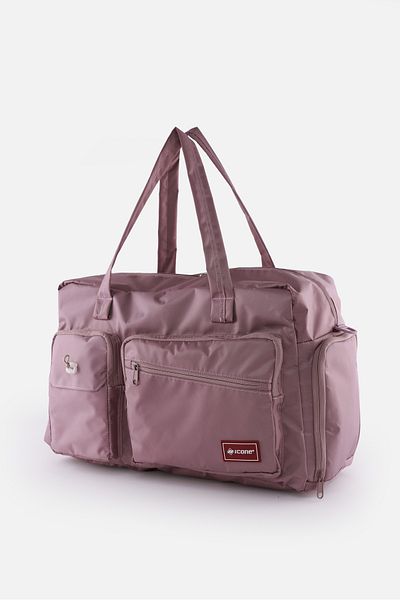 ICONE BAG Large Size Travel Bag - Adjustable with Shoe Compartment, Suitcase Attachment, and Water Repellent Multi-Pockets