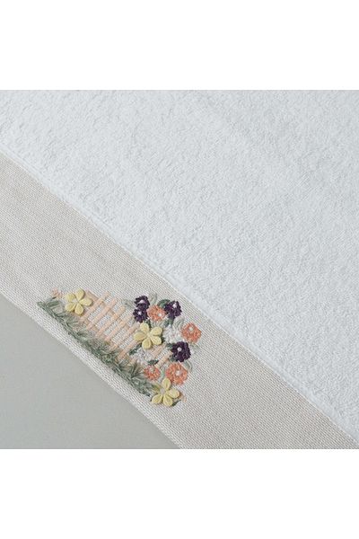 Linens White Eloi Cotton Face Towel 50X85 cm