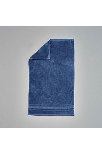 Linens 50X85 cm Soft Cotton Face Towel Dark Blue