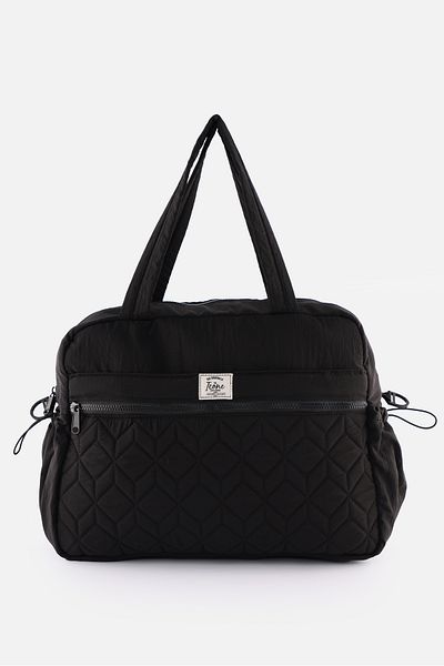 ICONE BAG حقيبة رياضية متعددة الجيوب، مقصورة لزجاجة المياه وزجاجة الرضاعة، تفاصيل مبطنة، يمكن تركيبها على حقيبة السفر