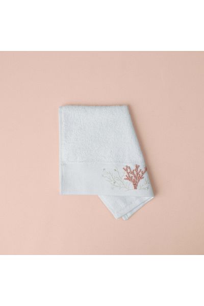 Linens White Coral Bamboo Hand Towel 30X45 cm
